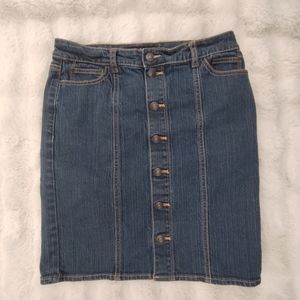 Women's daisy fuentes jeans skirt sz 2